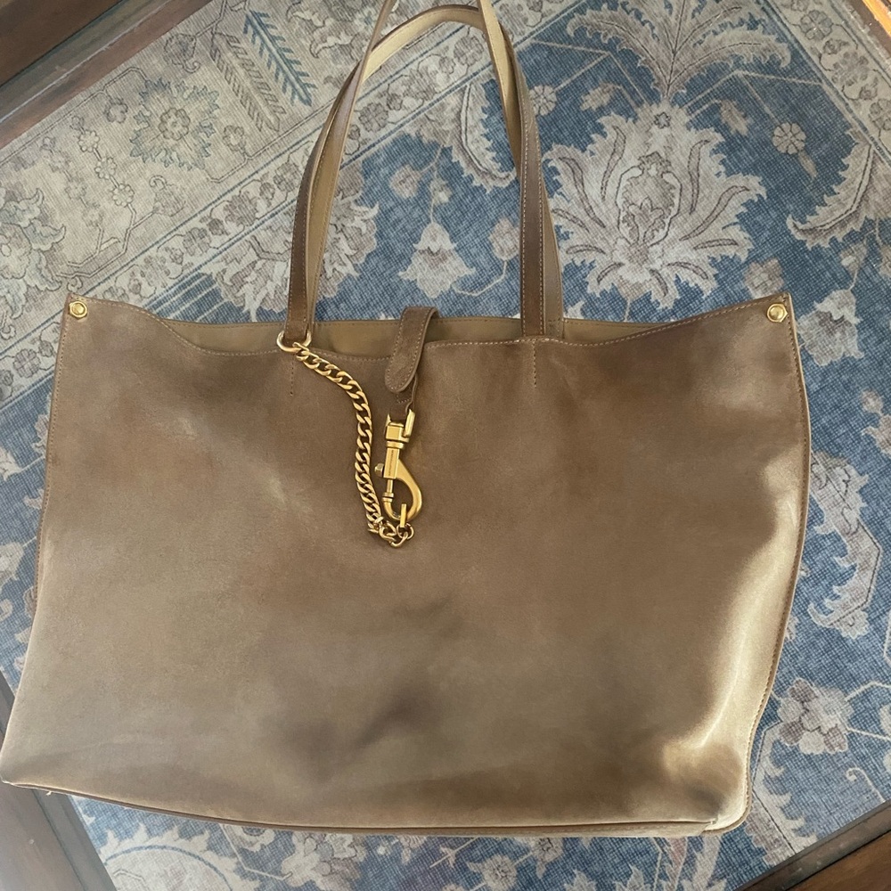 Rebecca Minkoff tan suede tote